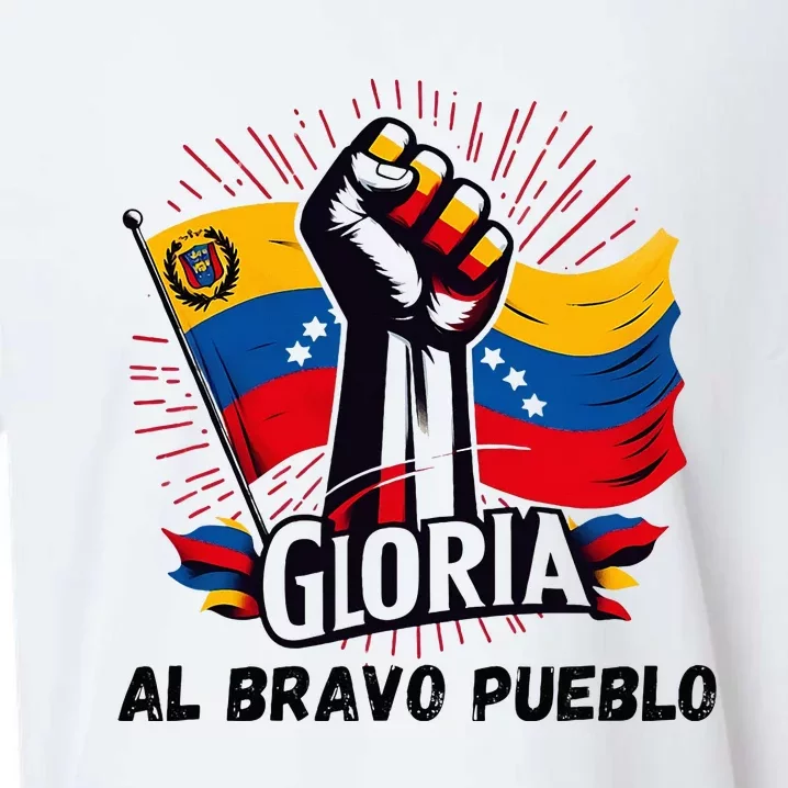 2024 Venezuela Gloria Al Bravo Venezuelan People Sueded Cloud Jersey T-Shirt