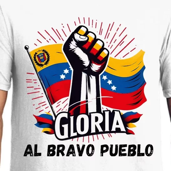 2024 Venezuela Gloria Al Bravo Venezuelan People Pajama Set