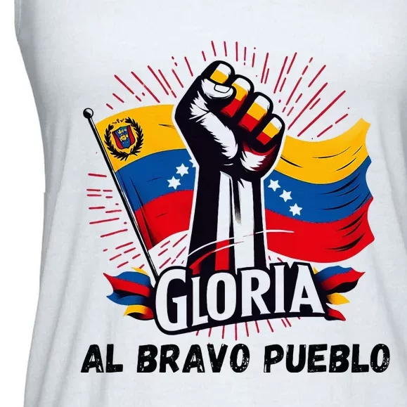 2024 Venezuela Gloria Al Bravo Venezuelan People Ladies Essential Flowy Tank