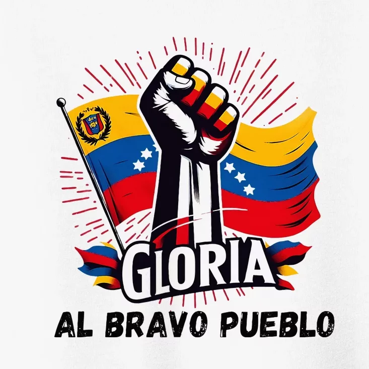 2024 Venezuela Gloria Al Bravo Venezuelan People Toddler T-Shirt