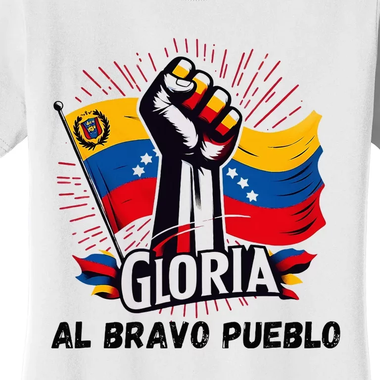 2024 Venezuela Gloria Al Bravo Venezuelan People Women's T-Shirt