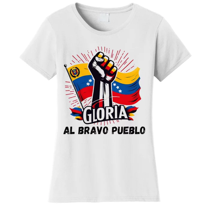 2024 Venezuela Gloria Al Bravo Venezuelan People Women's T-Shirt