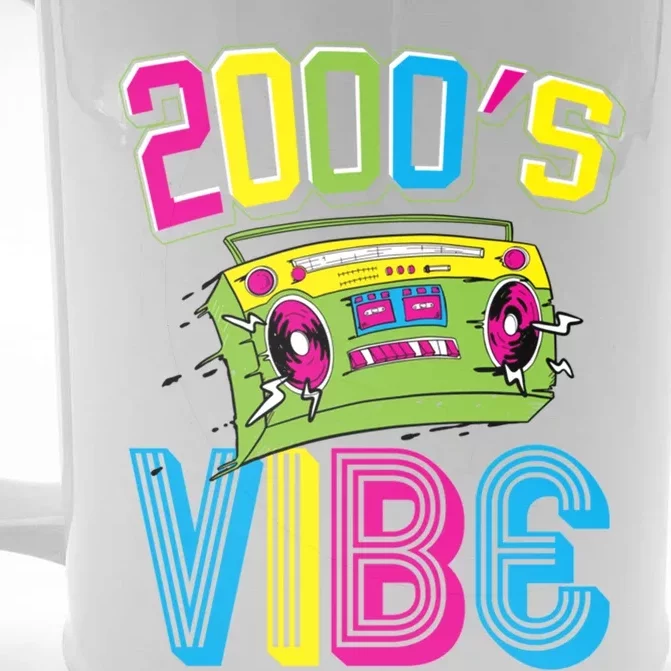 2000S Vibe Hip Hop Costume Early 2000s Party Nostalgia Gift Front & Back Beer Stein