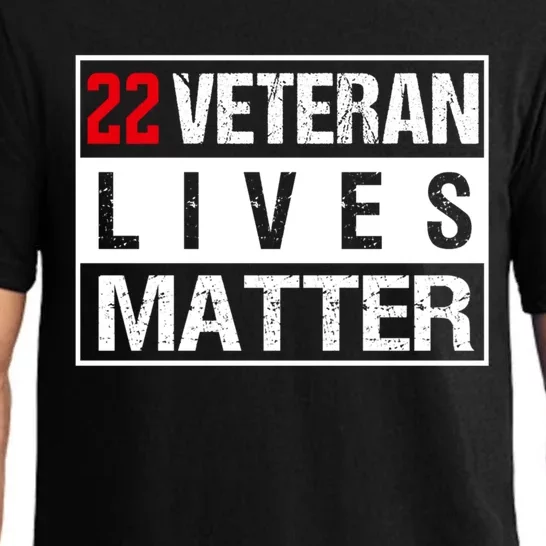 22 Veteran Lives Matter Suicide Awareness Military Veteran Great Gift Pajama Set