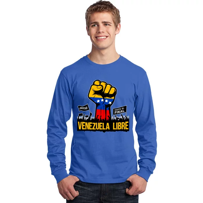 2024 Venezuela Libre Bandera De Venezuela Venezolano Tall Long Sleeve T-Shirt