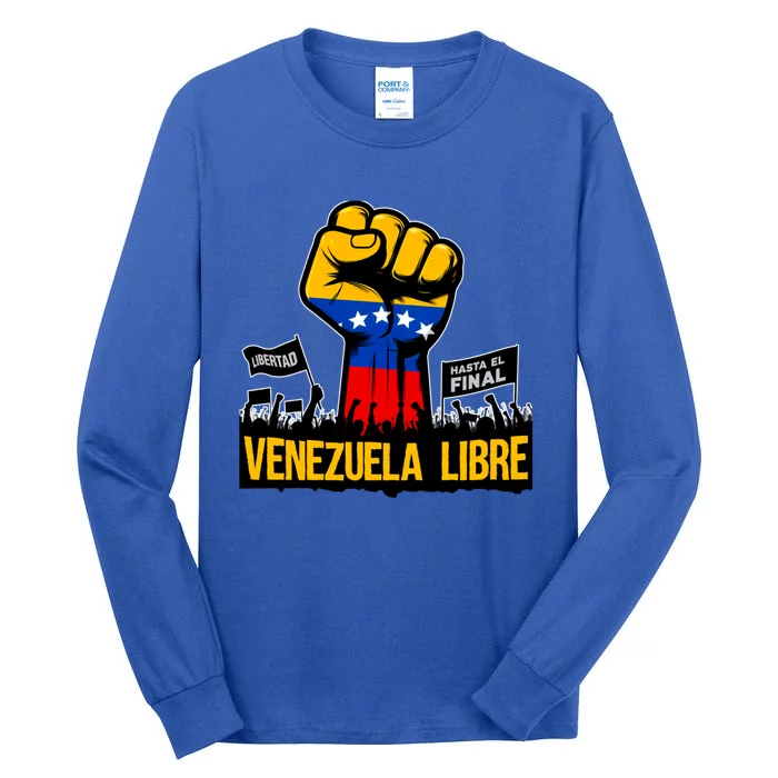 2024 Venezuela Libre Bandera De Venezuela Venezolano Tall Long Sleeve T-Shirt