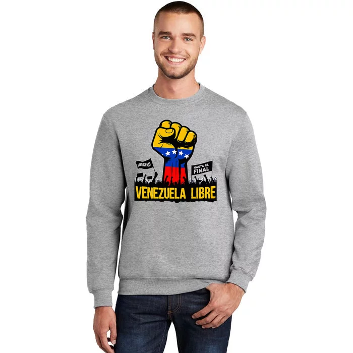 2024 Venezuela Libre Bandera De Venezuela Venezolano Tall Sweatshirt