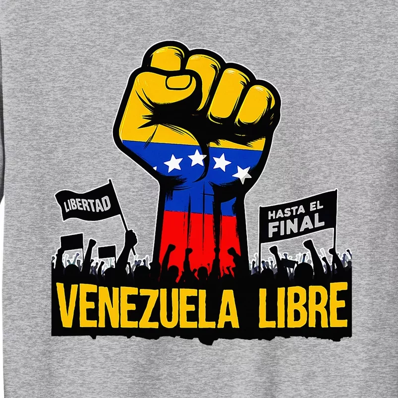 2024 Venezuela Libre Bandera De Venezuela Venezolano Tall Sweatshirt