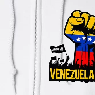 2024 Venezuela Libre Bandera De Venezuela Venezolano Full Zip Hoodie