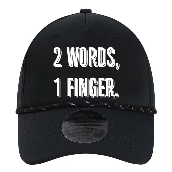 2 Words 1 Finger Performance The Dyno Cap