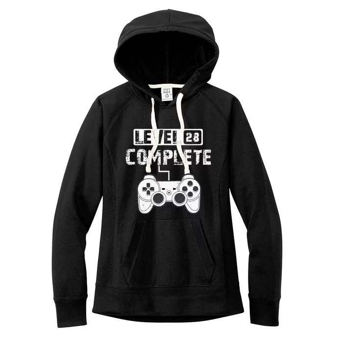 28th Wedding Anniversary Gift For Him or For Her Cotton Women's Fleece Hoodie