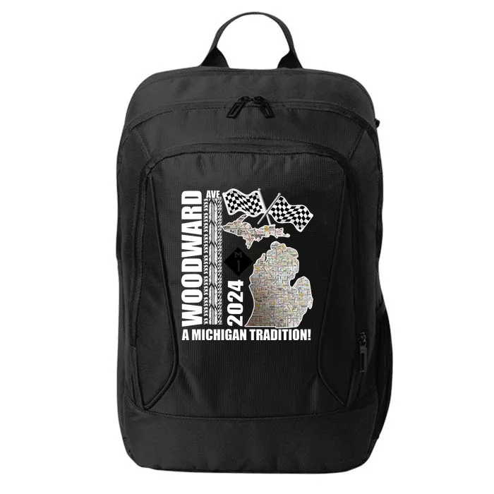 2024 Woodward Ave A Michigan Tradition Map City Backpack