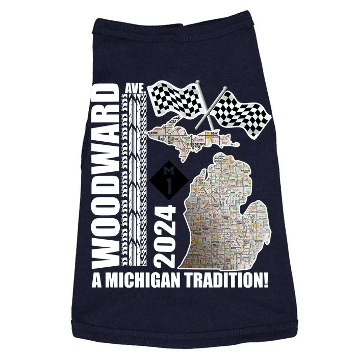 2024 Woodward Ave A Michigan Tradition Map Doggie Tank