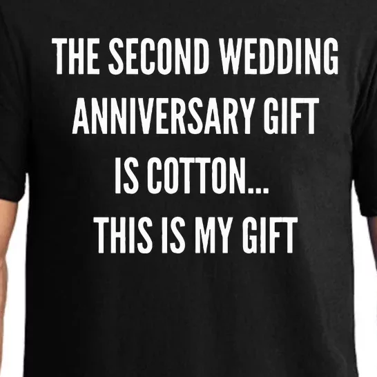 2nd Wedding Anniversary Gifts Cotton Him Husband Her Pajama Set