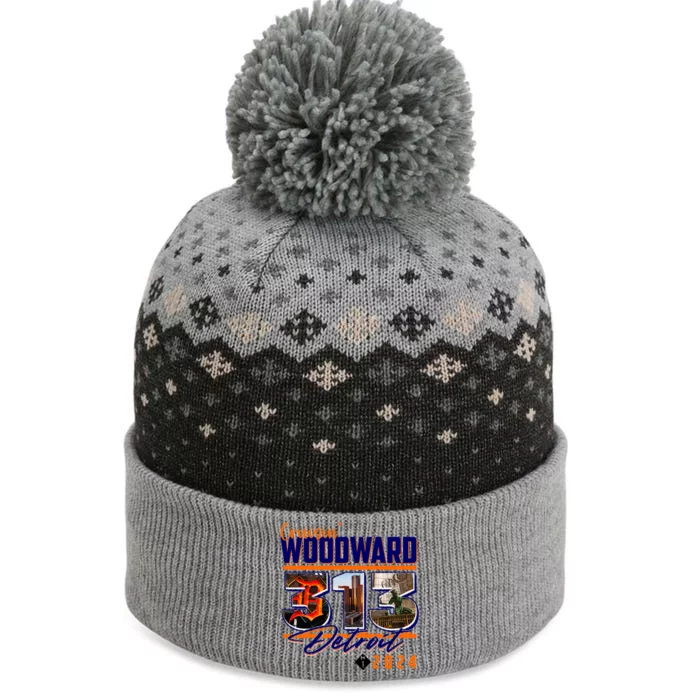 2024 Woodward Ave 313 Cruising Detroit The Baniff Cuffed Pom Beanie