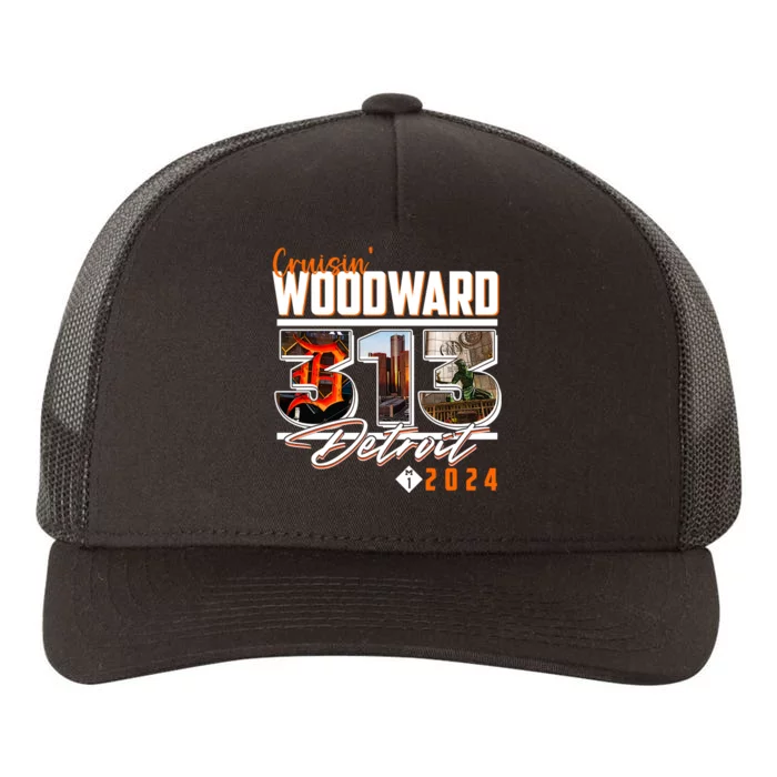 2024 Woodward Ave 313 Cruising Detroit Yupoong Adult 5-Panel Trucker Hat