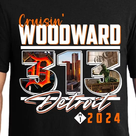 2024 Woodward Ave 313 Cruising Detroit Pajama Set