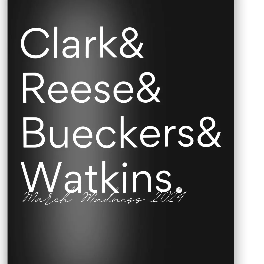 2024 Women Basketball Legends Clark Reese Bueckers Watkins Poster