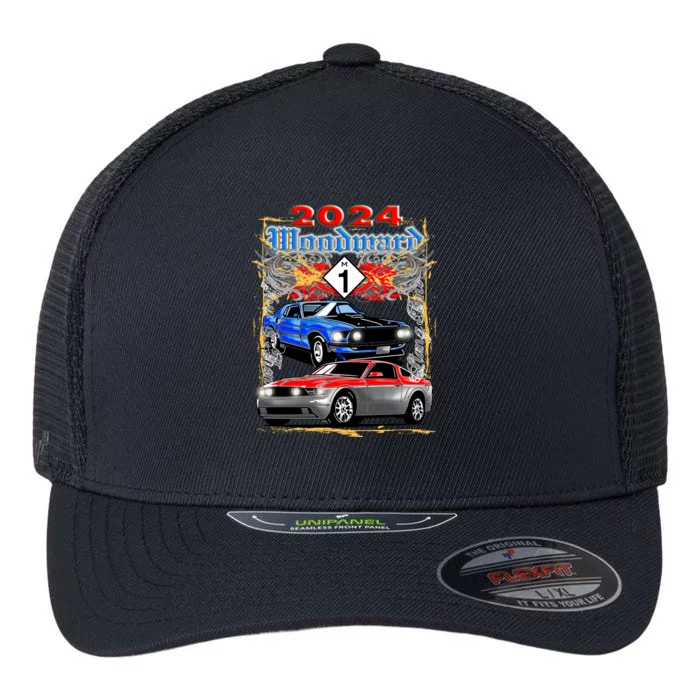 2024 Woodward Cruise Muscle Cars Flexfit Unipanel Trucker Cap