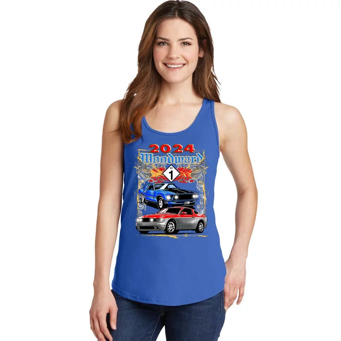 2024 Woodward Cruise Muscle Cars Ladies Essential Tank