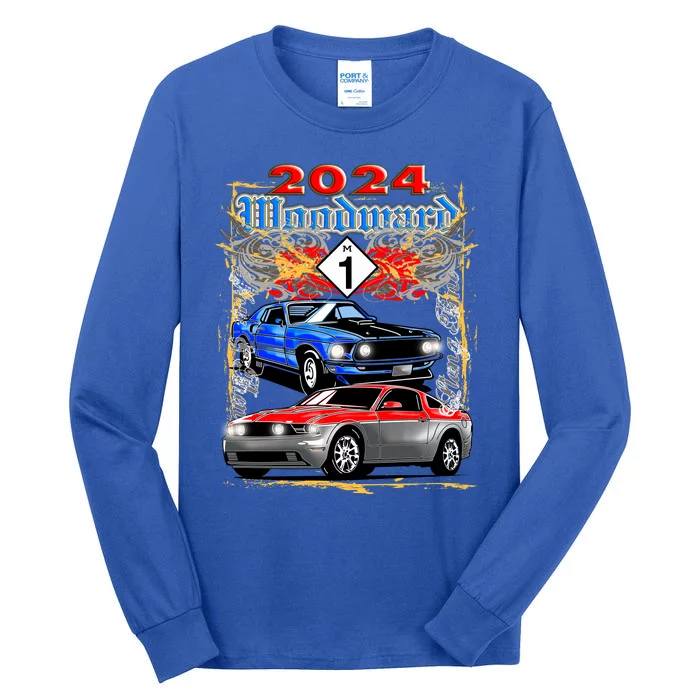 2024 Woodward Cruise Muscle Cars Tall Long Sleeve T-Shirt