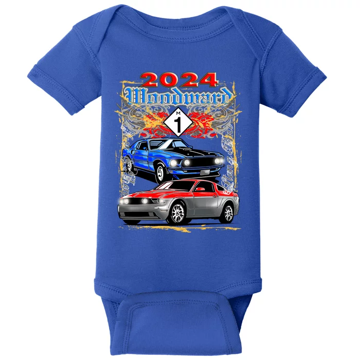 2024 Woodward Cruise Muscle Cars Baby Bodysuit