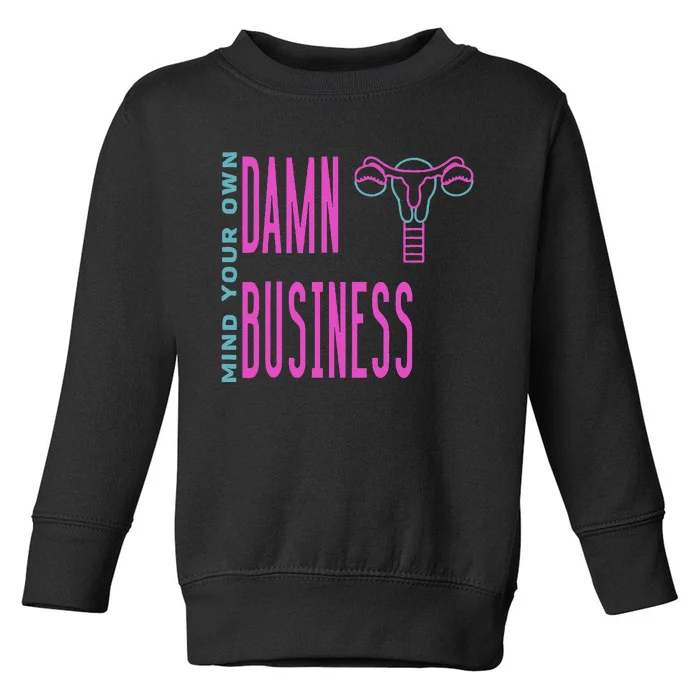 2024 Walz Mind Your Own Damn Bussiness Vice President Debate Toddler Sweatshirt