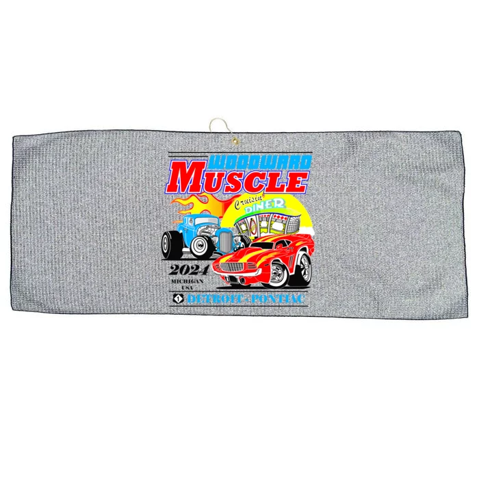 2024 Woodward Muscle Car Event Large Microfiber Waffle Golf Towel