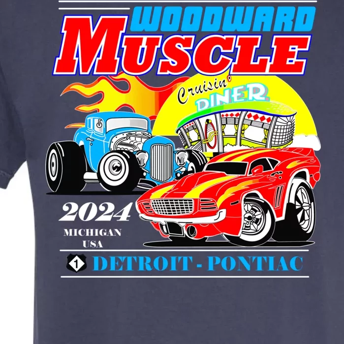 2024 Woodward Muscle Car Event Garment-Dyed Heavyweight T-Shirt