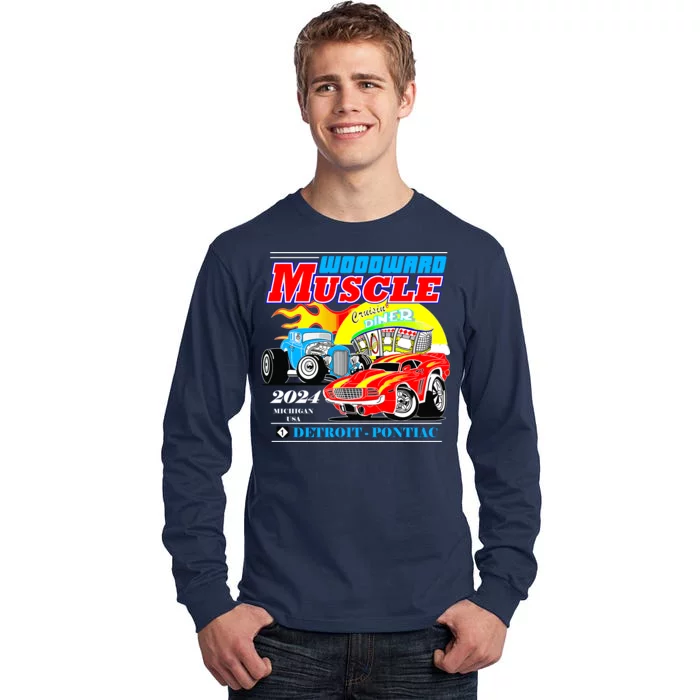 2024 Woodward Muscle Car Event Tall Long Sleeve T-Shirt