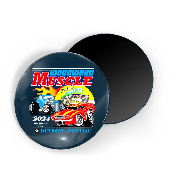 2024 Woodward Muscle Car Event Magnet