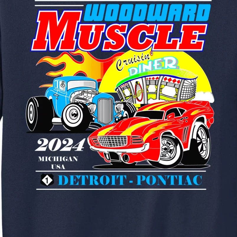 2024 Woodward Muscle Car Event Tall Sweatshirt