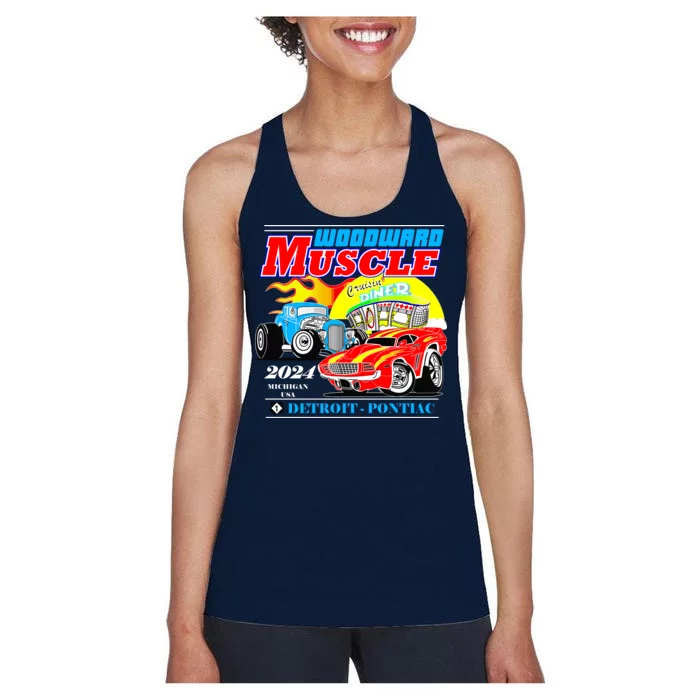 2024 Woodward Muscle Car Event Women's Racerback Tank