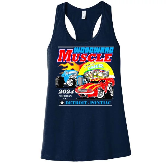 2024 Woodward Muscle Car Event Women's Racerback Tank