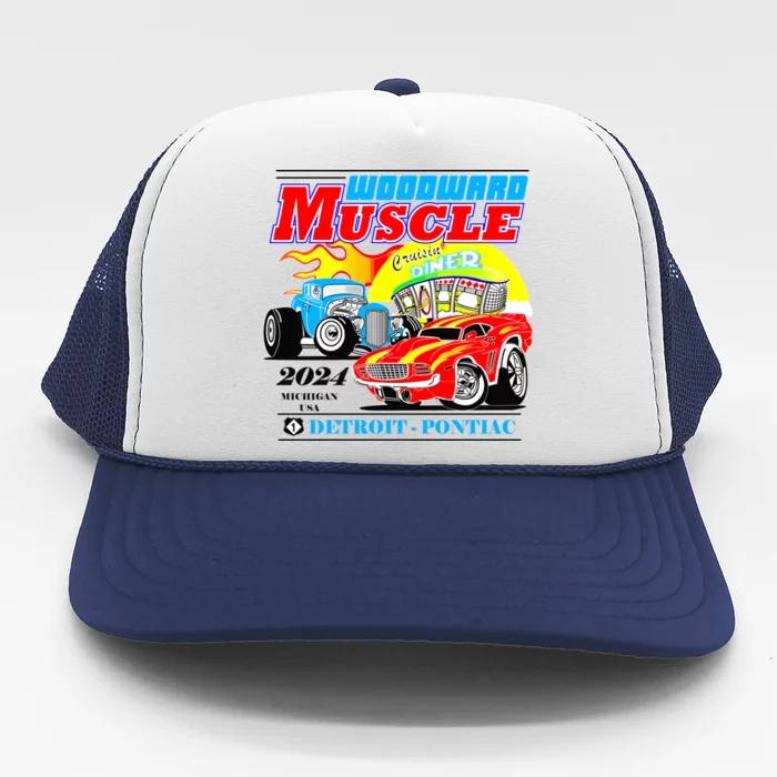 2024 Woodward Muscle Car Event Trucker Hat