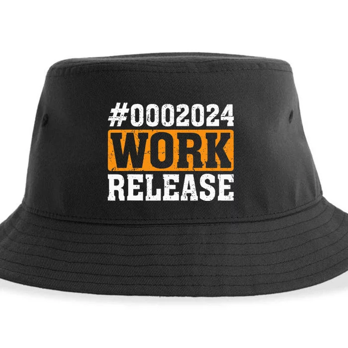 2024 Work Release Funny Retirement 2024 Retired Sustainable Bucket Hat