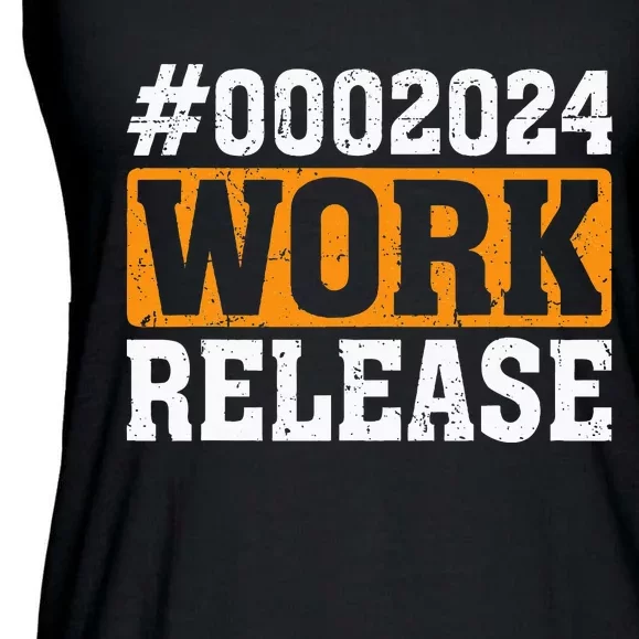 2024 Work Release Funny Retirement 2024 Retired Ladies Essential Flowy Tank