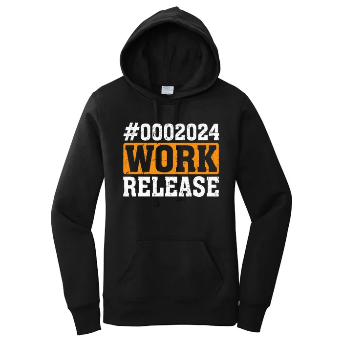 2024 Work Release Funny Retirement 2024 Retired Women's Pullover Hoodie