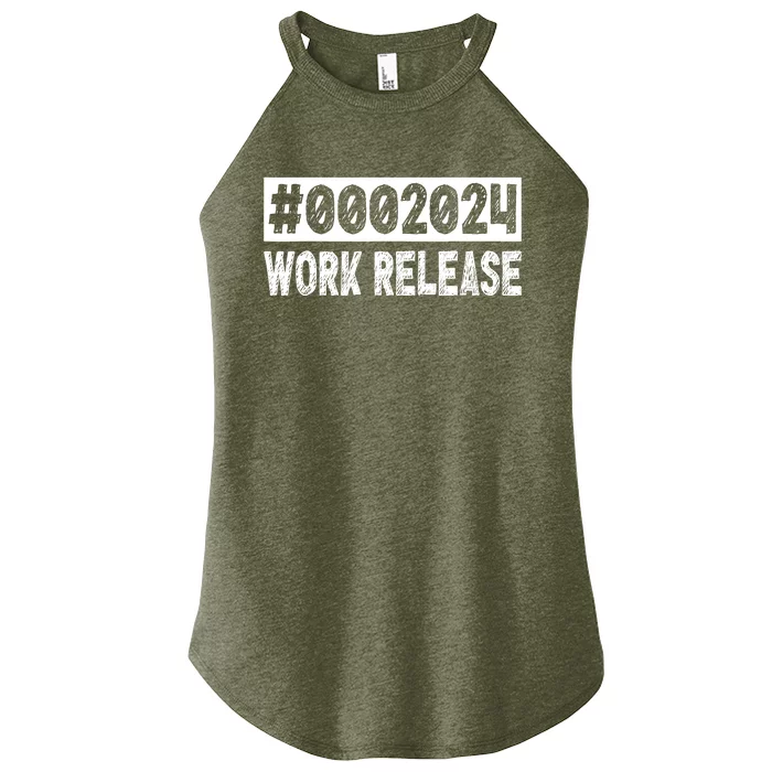 2024 Work Release Funny Retirement 2024 Retired Women’s Perfect Tri Rocker Tank