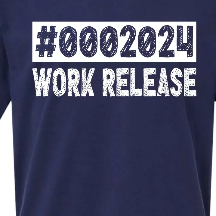 2024 Work Release Funny Retirement 2024 Retired Sueded Cloud Jersey T-Shirt