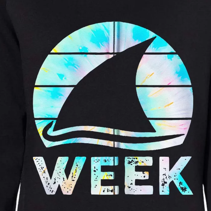 2024 Week Retro Shark Fin Lover Sea Ocean Animal Summer Trip Womens California Wash Sweatshirt