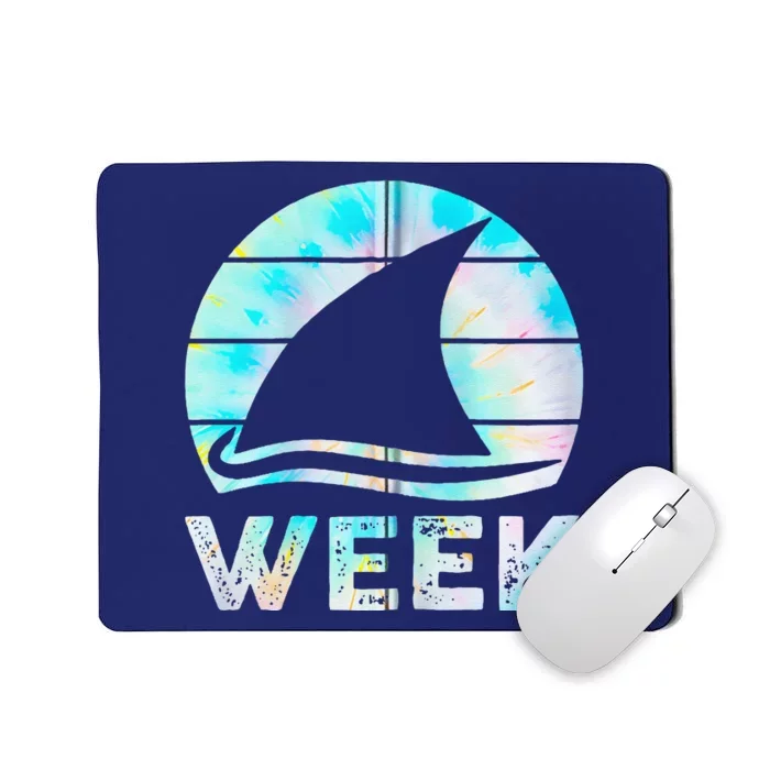 2024 Week Retro Shark Fin Lover Sea Ocean Animal Summer Trip Mousepad