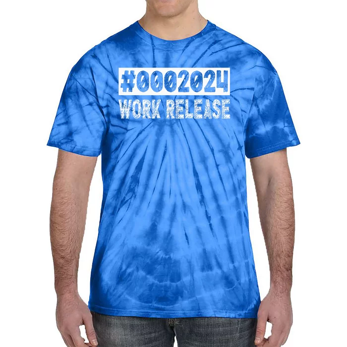 2024 Work Release Funny Retirement 2024 Retired Tie-Dye T-Shirt