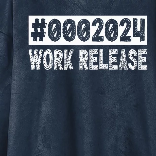 2024 Work Release Funny Retirement 2024 Retired Hooded Wearable Blanket