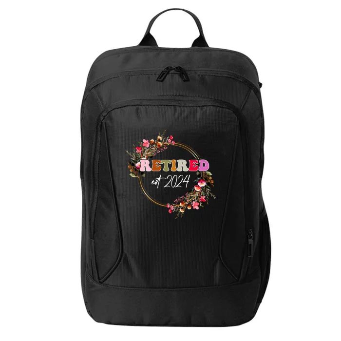 2024 Wildflower Retired 2024 Funny Retirement City Backpack