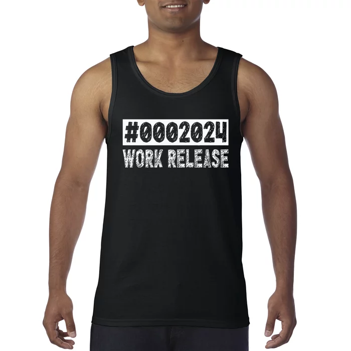 2024 Work Release Funny Retirement 2024 Retired Tank Top