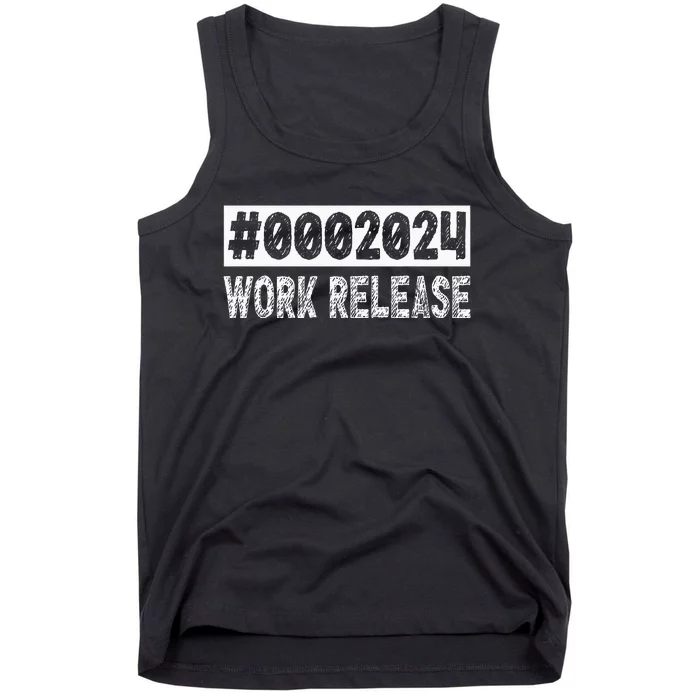 2024 Work Release Funny Retirement 2024 Retired Tank Top