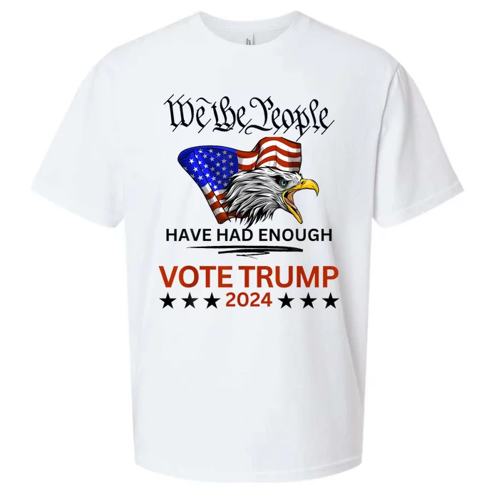 2024 We The People Have Had Enough Vote Trump Felon Sueded Cloud Jersey T-Shirt