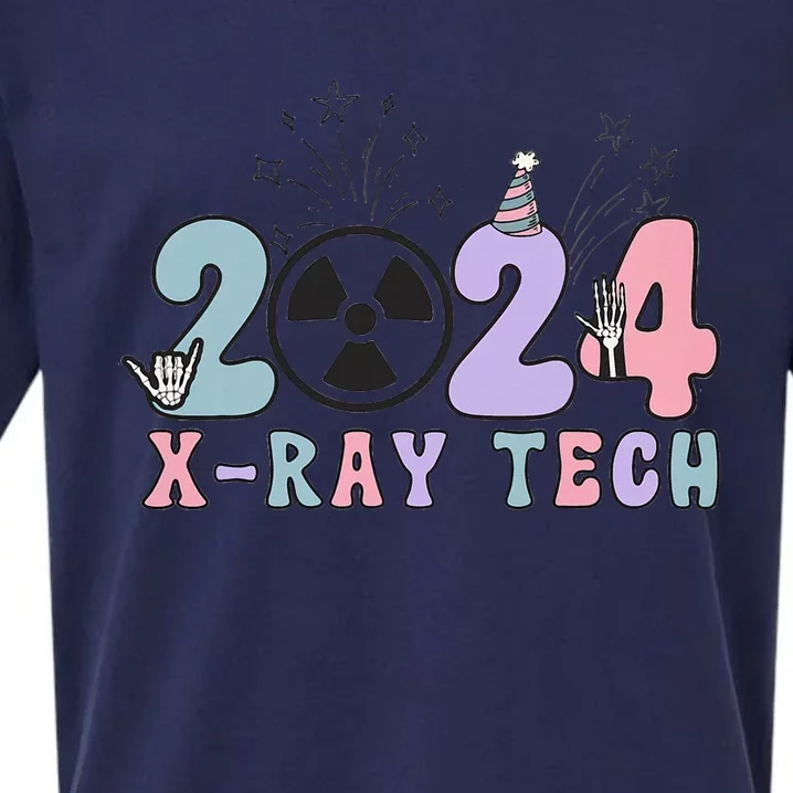 2024 Xray Tech New Year Eve Radiology Xray Technologist CT Sueded Cloud Jersey T-Shirt