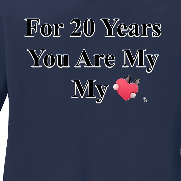 20 Years Love Ladies Long Sleeve Shirt